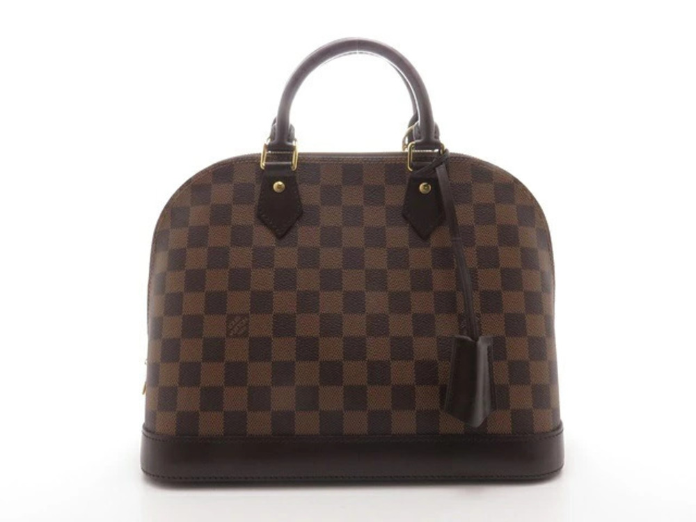 LOUIS VUITTON Alma Damier Handbag Brown